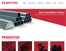 Tablet Screenshot of galvinox.com.br